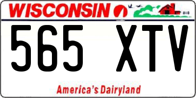 WI license plate 565XTV