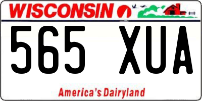 WI license plate 565XUA