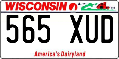 WI license plate 565XUD