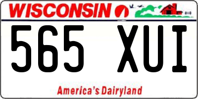 WI license plate 565XUI