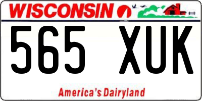 WI license plate 565XUK