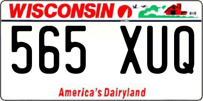 WI license plate 565XUQ