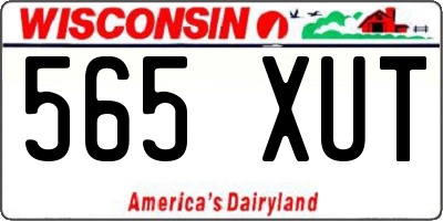 WI license plate 565XUT
