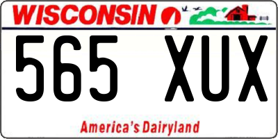 WI license plate 565XUX