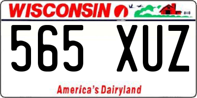 WI license plate 565XUZ
