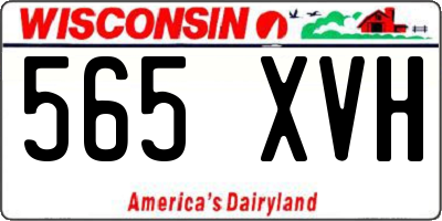 WI license plate 565XVH