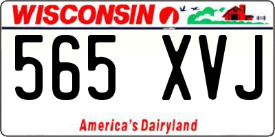 WI license plate 565XVJ