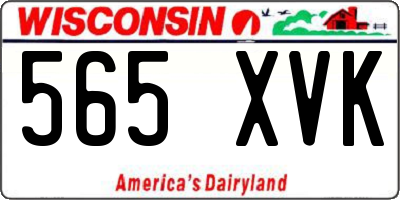 WI license plate 565XVK