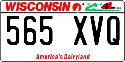 WI license plate 565XVQ