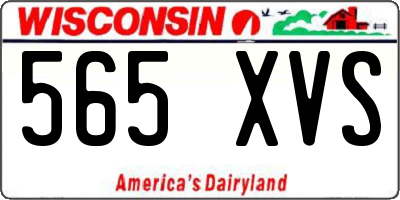 WI license plate 565XVS