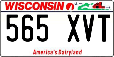 WI license plate 565XVT