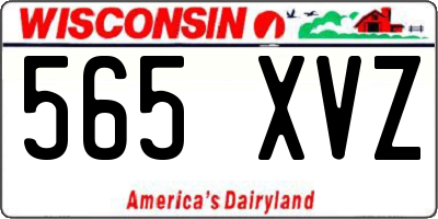 WI license plate 565XVZ