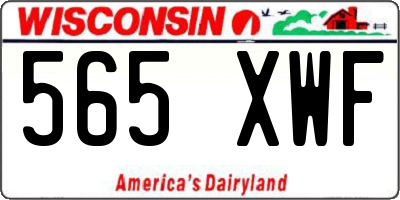 WI license plate 565XWF