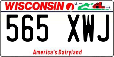 WI license plate 565XWJ