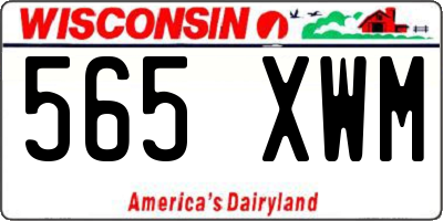 WI license plate 565XWM