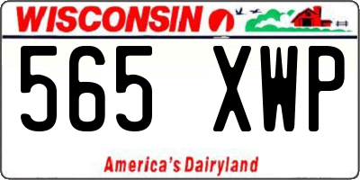 WI license plate 565XWP