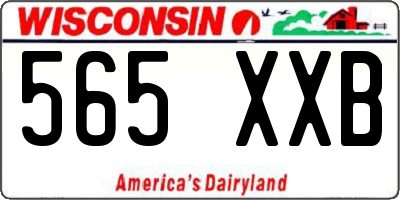 WI license plate 565XXB