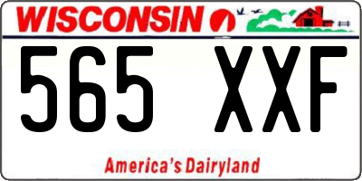 WI license plate 565XXF