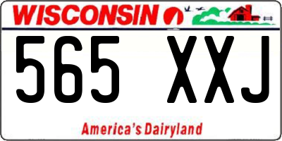 WI license plate 565XXJ