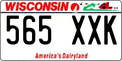 WI license plate 565XXK