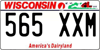 WI license plate 565XXM