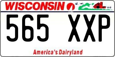WI license plate 565XXP