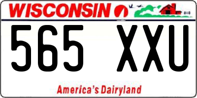 WI license plate 565XXU
