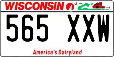 WI license plate 565XXW