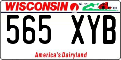 WI license plate 565XYB