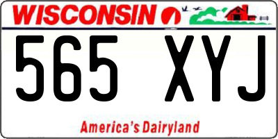 WI license plate 565XYJ