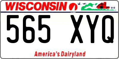 WI license plate 565XYQ