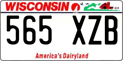 WI license plate 565XZB