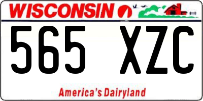 WI license plate 565XZC