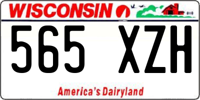 WI license plate 565XZH