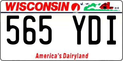 WI license plate 565YDI