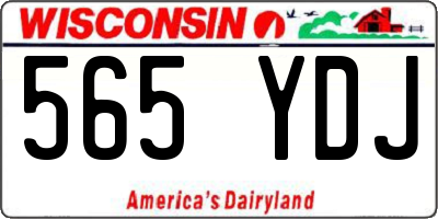WI license plate 565YDJ