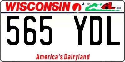 WI license plate 565YDL