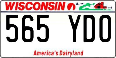 WI license plate 565YDO