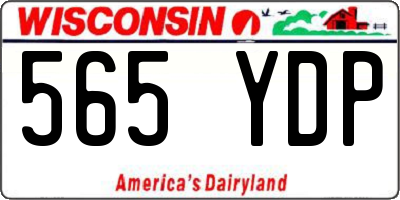WI license plate 565YDP