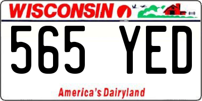 WI license plate 565YED