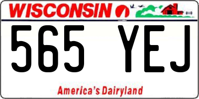 WI license plate 565YEJ