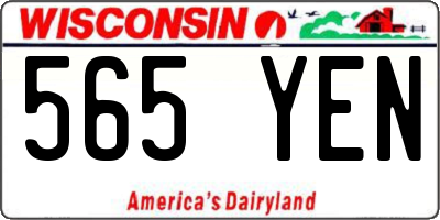 WI license plate 565YEN