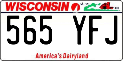WI license plate 565YFJ