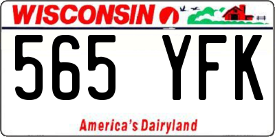 WI license plate 565YFK