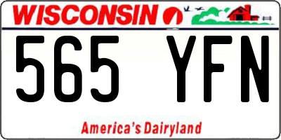 WI license plate 565YFN
