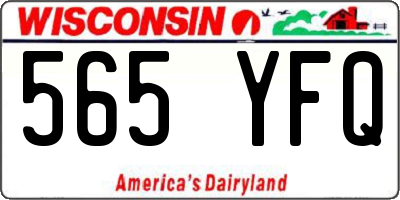 WI license plate 565YFQ