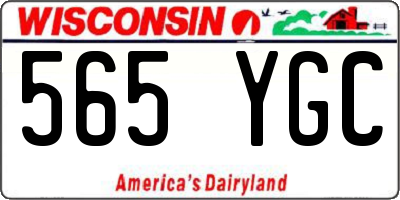 WI license plate 565YGC