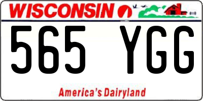 WI license plate 565YGG