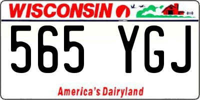 WI license plate 565YGJ
