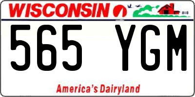 WI license plate 565YGM